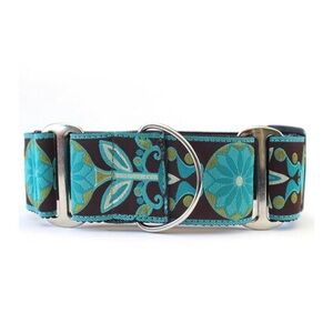 Beautiful Handmade Martingale Dog Collar 2” wide Sz. med